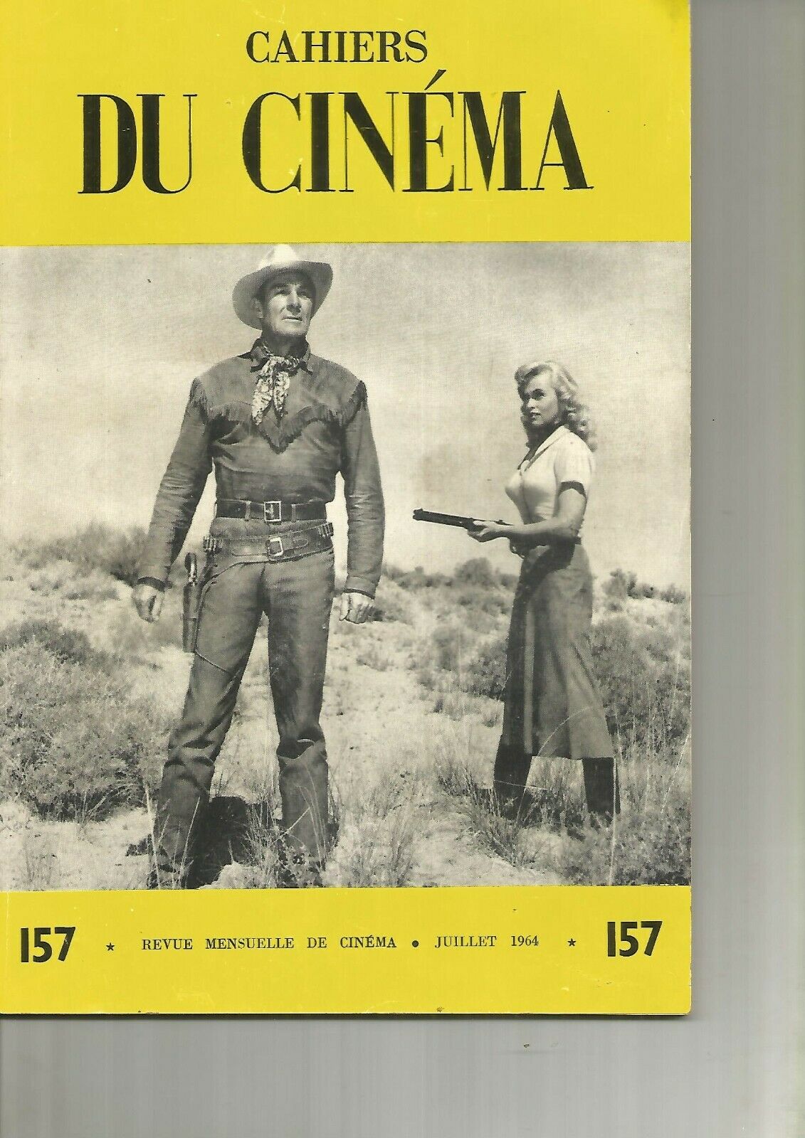 CAHIERS DU CINEMA magazine side cover Issue 157 July 1964