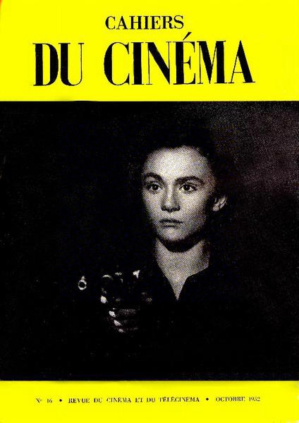 CAHIERS DU CINEMA magazine side cover Issue 16 October 1952