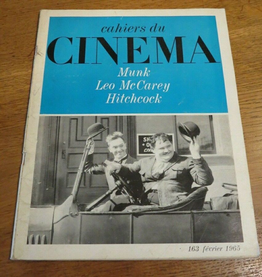 CAHIERS DU CINEMA magazine side cover Issue 163 February 1965