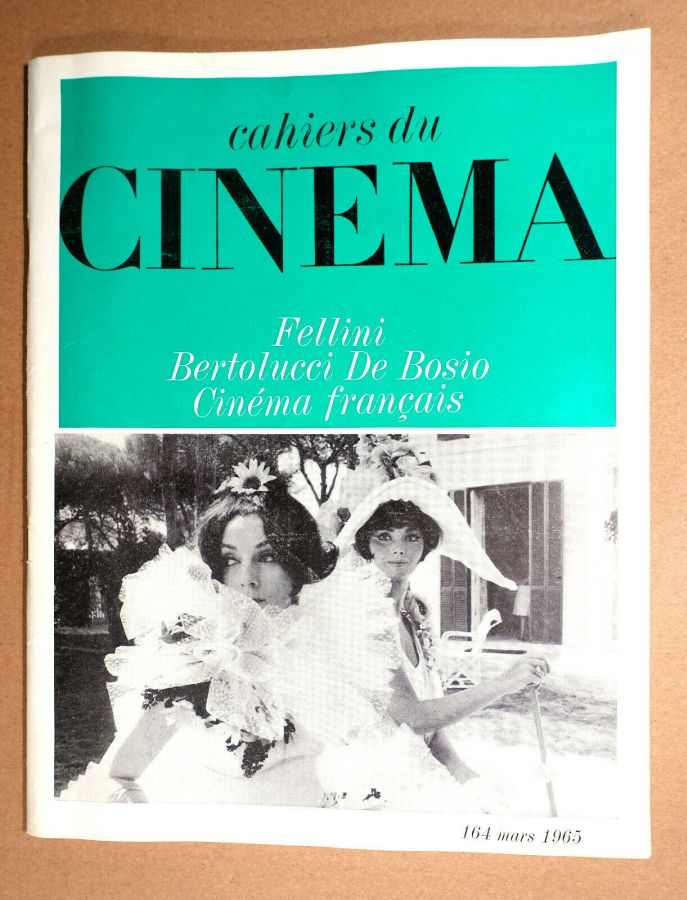 CAHIERS DU CINEMA magazine side cover Issue 164 March 1965