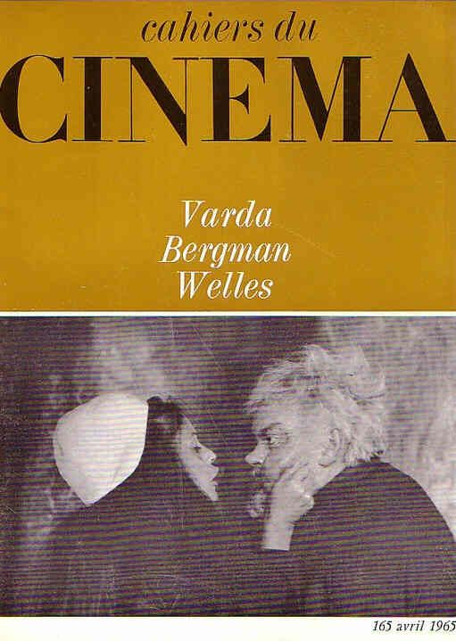CAHIERS DU CINEMA magazine side cover Issue 165 April 1965