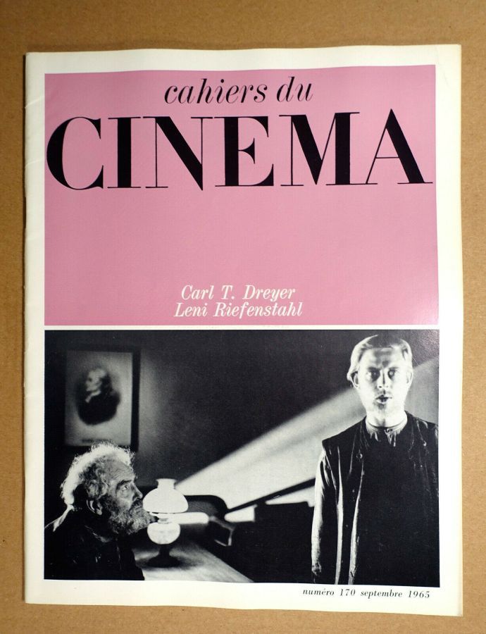 CAHIERS DU CINEMA magazine side cover Issue 170 September 1965