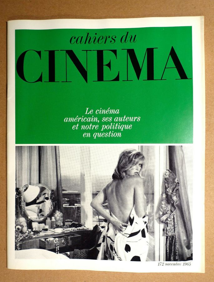 CAHIERS DU CINEMA magazine side cover Issue 172 November 1965