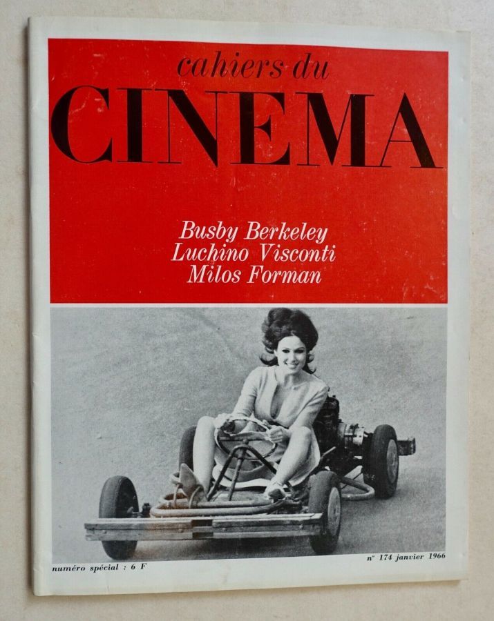 CAHIERS DU CINEMA magazine side cover Issue 174 January 1966