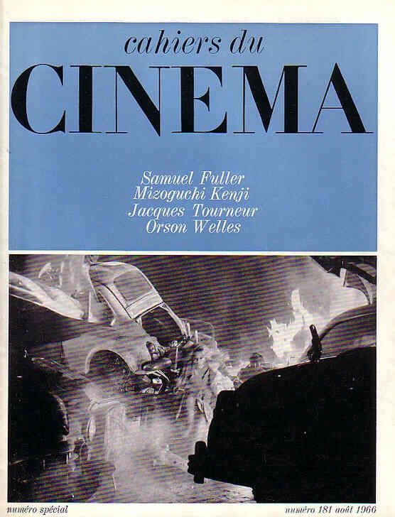 CAHIERS DU CINEMA magazine side cover Issue 181 August 1966