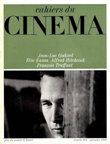 CAHIERS DU CINEMA magazine side cover Issue 184 November 1966