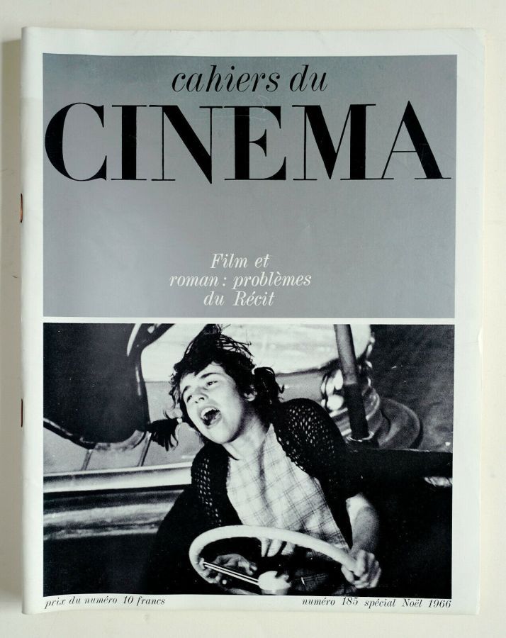 CAHIERS DU CINEMA magazine side cover Issue 185 December 1966