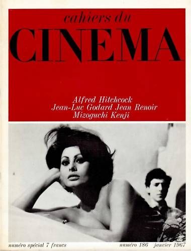 CAHIERS DU CINEMA magazine side cover Issue 186 January 1967