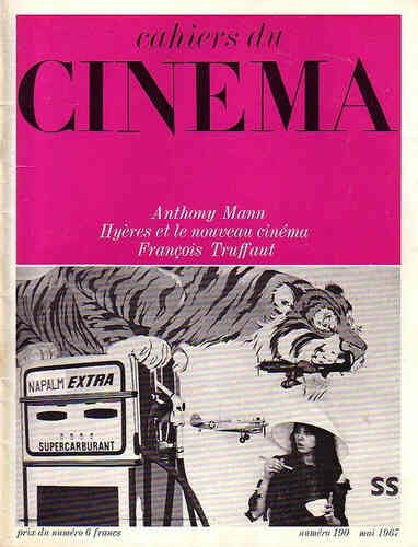 CAHIERS DU CINEMA magazine side cover Issue 190 May 1967