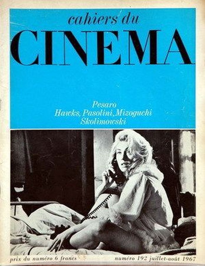 CAHIERS DU CINEMA magazine side cover Issue 192 July/August 1967