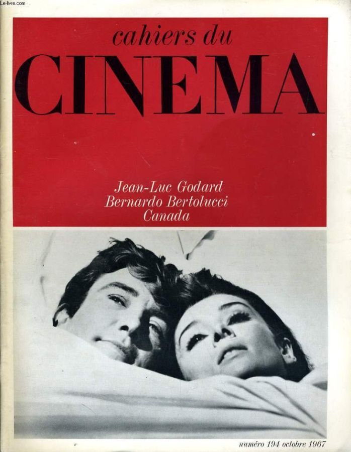 CAHIERS DU CINEMA magazine side cover Issue 194 October 1967