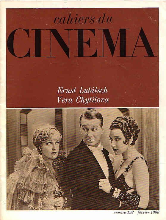 CAHIERS DU CINEMA magazine side cover Issue 198 February 1968