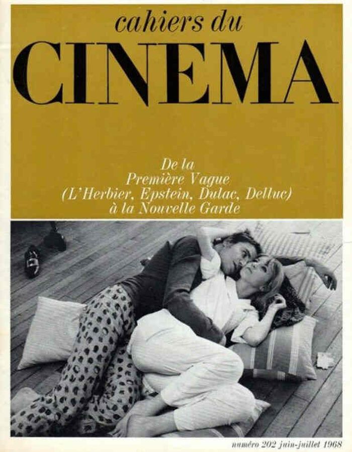 CAHIERS DU CINEMA magazine side cover Issue 202 June/July 1968