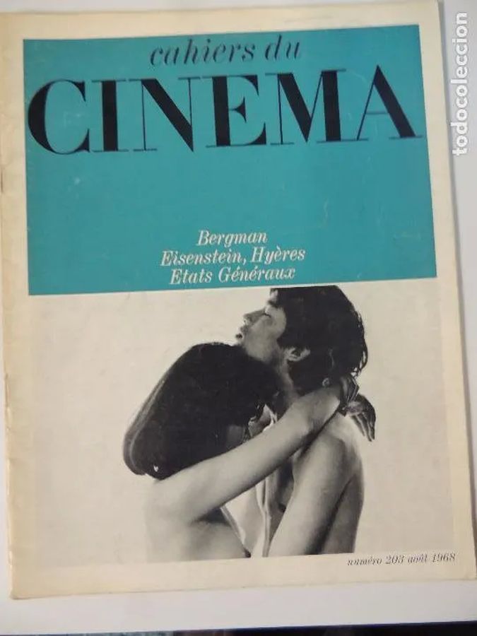 CAHIERS DU CINEMA magazine side cover Issue 203 August 1968