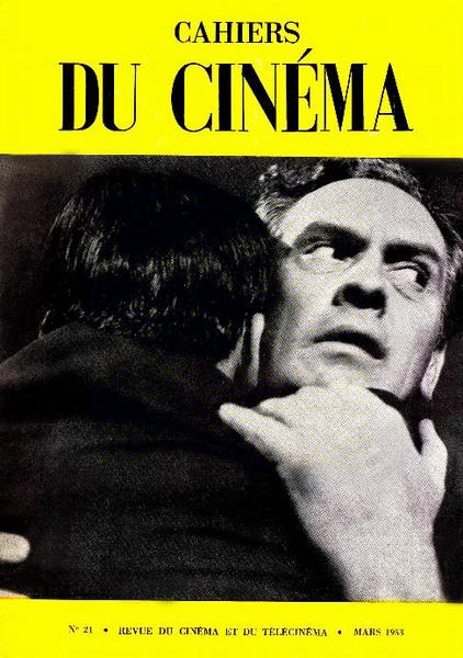 CAHIERS DU CINEMA magazine side cover Issue 21 March 1953