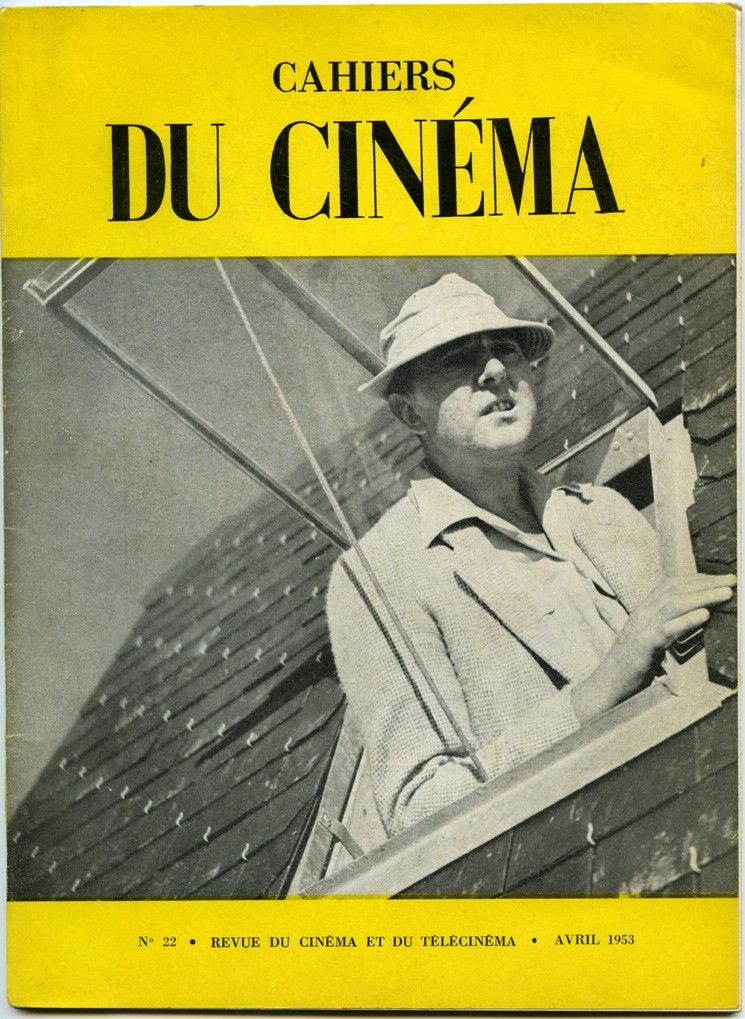CAHIERS DU CINEMA magazine side cover Issue 22 April 1953