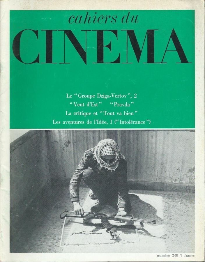 CAHIERS DU CINEMA magazine side cover Issue 240 July/August 1972