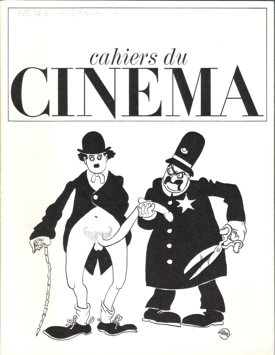 CAHIERS DU CINEMA magazine side cover Issue 262/263 January 1976
