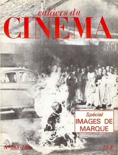 CAHIERS DU CINEMA magazine side cover Issue 268/269 July/August 1976