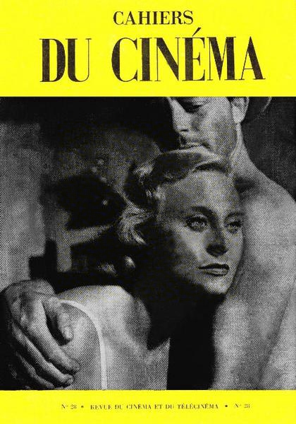 CAHIERS DU CINEMA magazine side cover Issue 28 November 1953