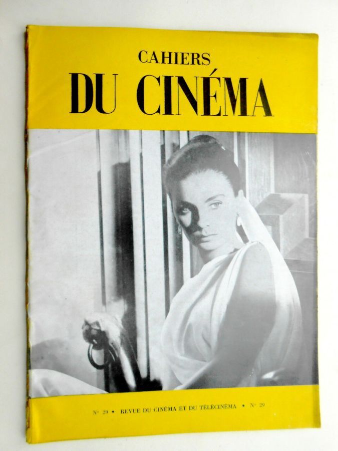 CAHIERS DU CINEMA magazine side cover Issue 29 December 1953