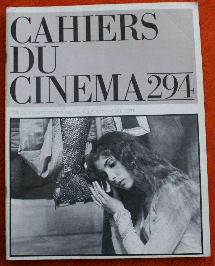 CAHIERS DU CINEMA magazine side cover Issue 294  1978