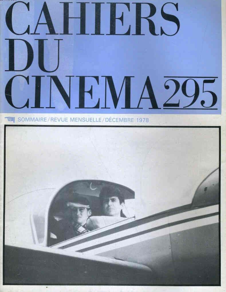 CAHIERS DU CINEMA magazine side cover Issue 295 December 1978