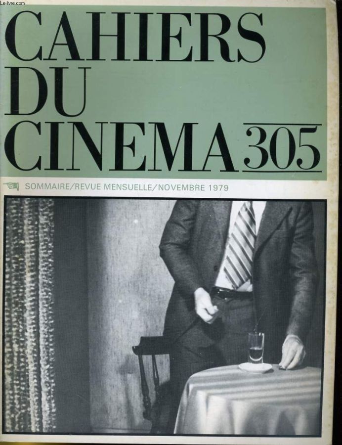 CAHIERS DU CINEMA magazine side cover Issue 305  1979