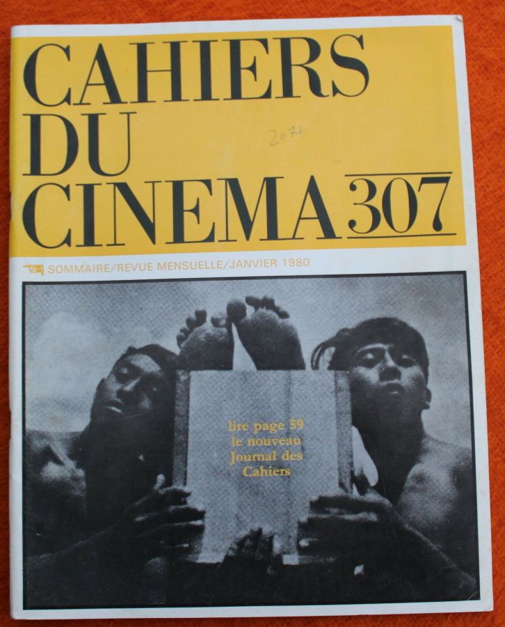CAHIERS DU CINEMA magazine side cover Issue 307 January 1980