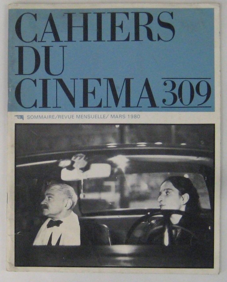 CAHIERS DU CINEMA magazine side cover Issue 309 March 1980