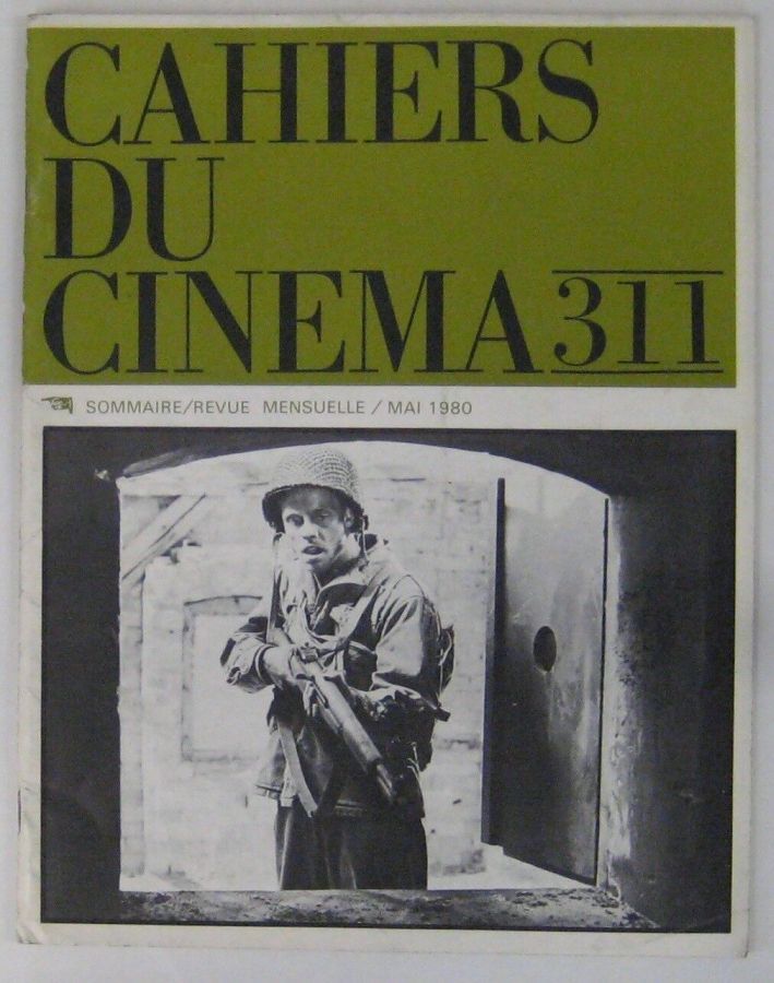 CAHIERS DU CINEMA magazine side cover Issue 311 May 1980