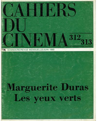 CAHIERS DU CINEMA magazine side cover Issue 312/313 June 1980