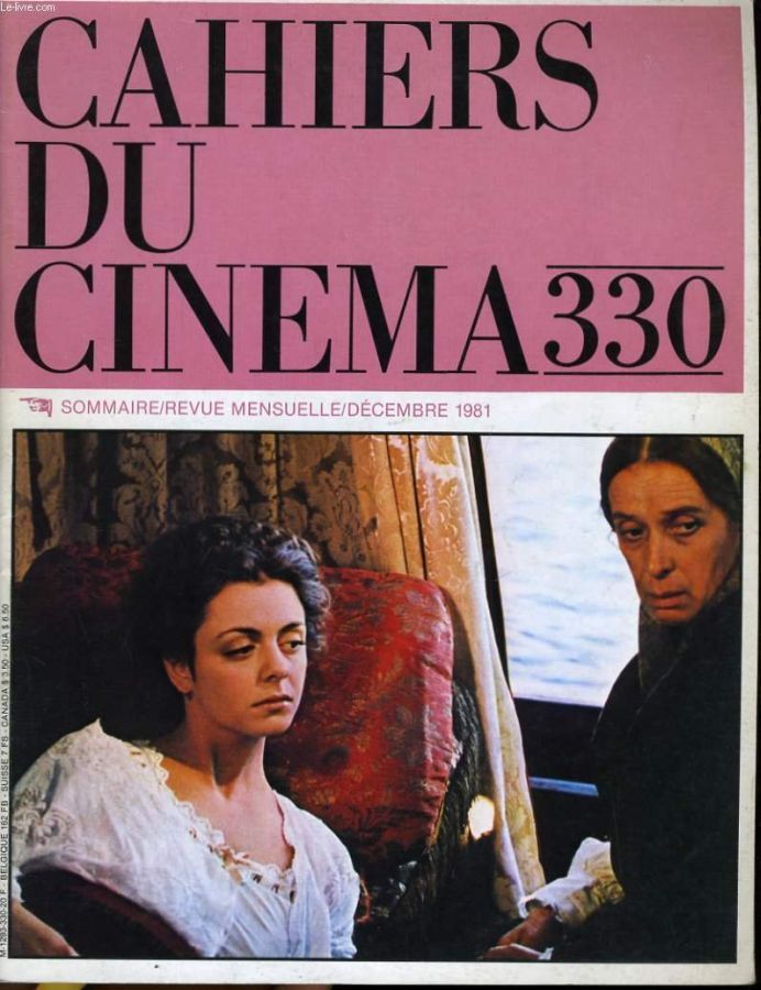 CAHIERS DU CINEMA magazine side cover Issue 330 December 1981