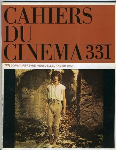 CAHIERS DU CINEMA magazine side cover Issue 331 January 1982