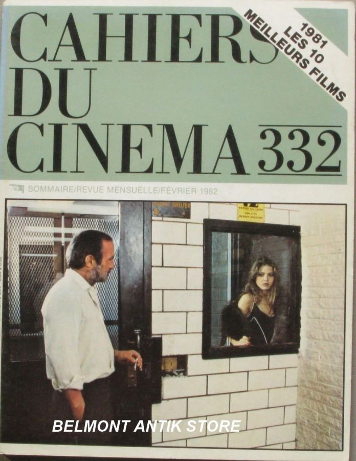 CAHIERS DU CINEMA magazine side cover Issue 332 February 1982