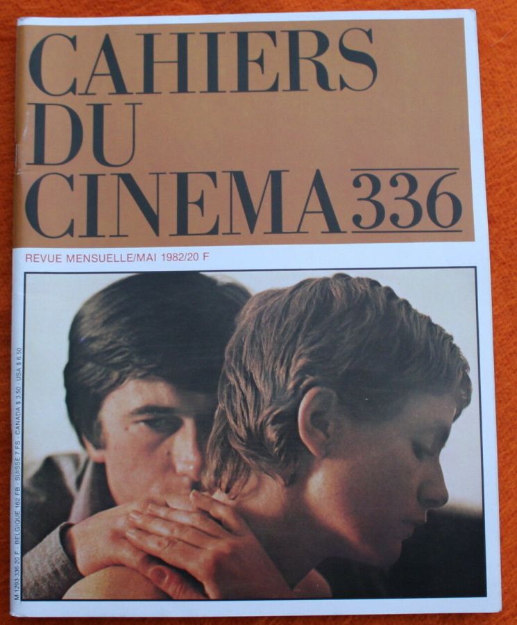 CAHIERS DU CINEMA magazine side cover Issue 336 May 1982
