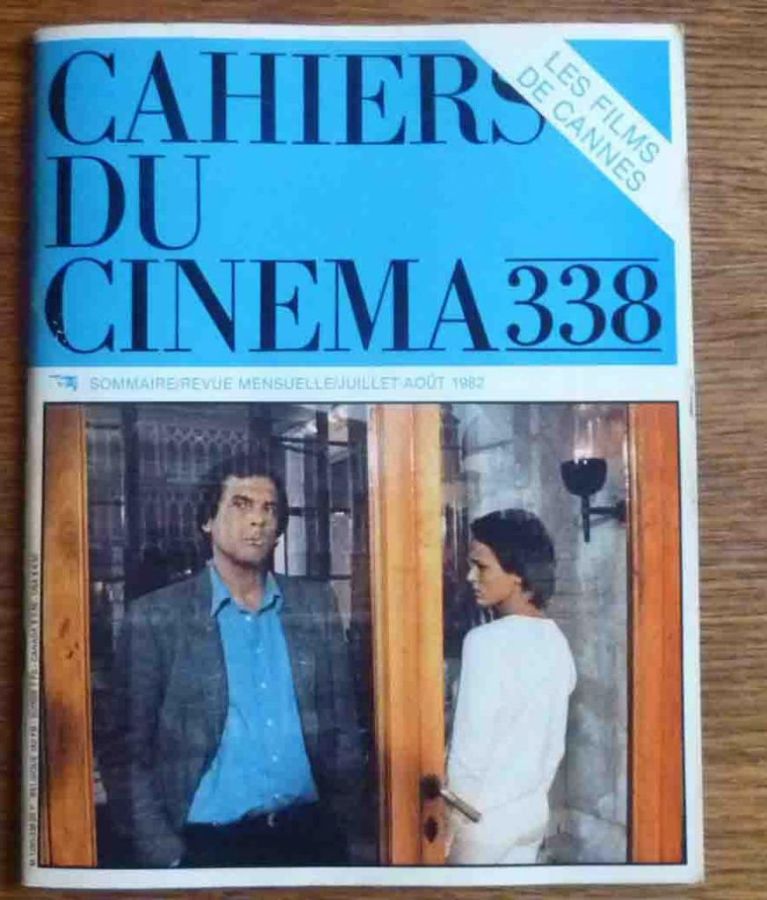 CAHIERS DU CINEMA magazine side cover Issue 338 July/August 1982