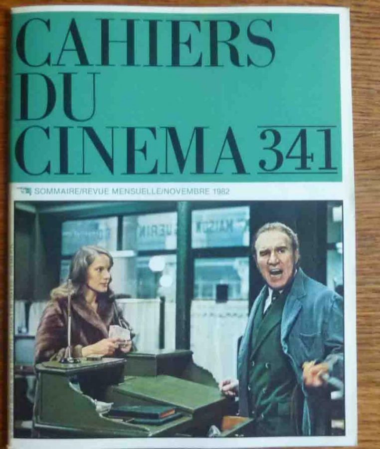 CAHIERS DU CINEMA magazine side cover Issue 341 November 1982
