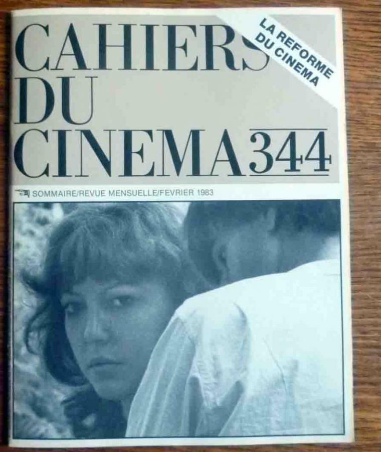 CAHIERS DU CINEMA magazine side cover Issue 344 February 1983