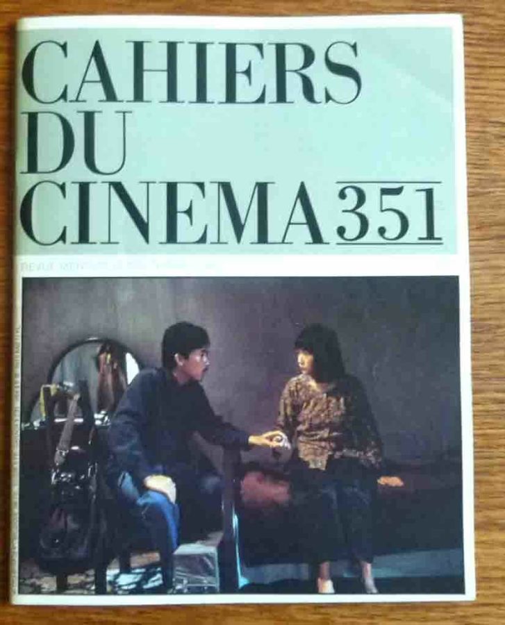 CAHIERS DU CINEMA magazine side cover Issue 351 September 1983
