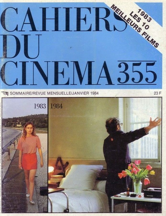 CAHIERS DU CINEMA magazine side cover Issue 355 January 1984