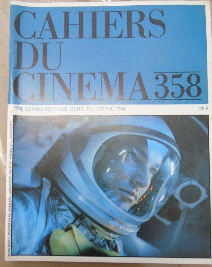 CAHIERS DU CINEMA magazine side cover Issue 358 April 1984