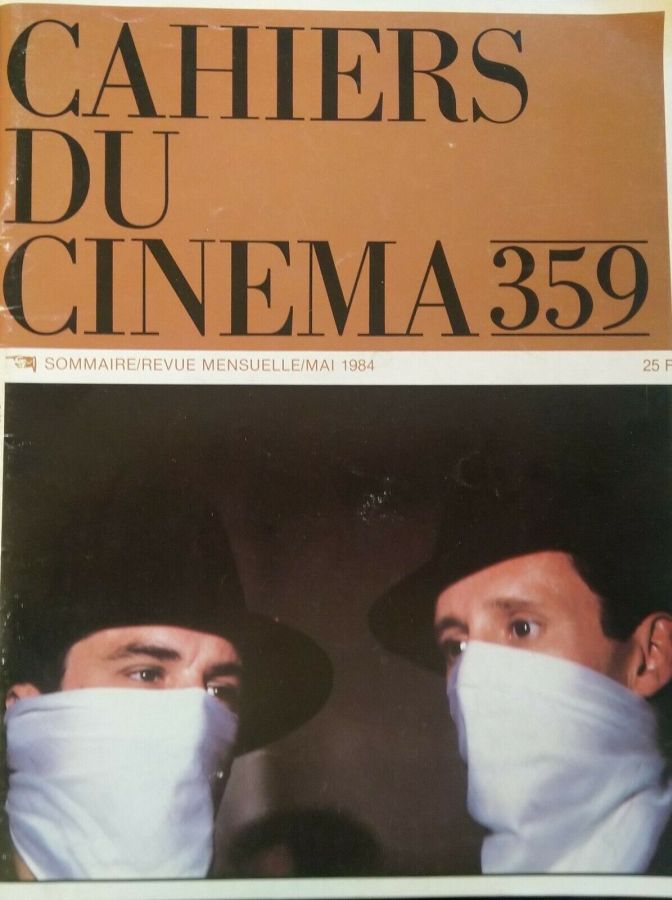 CAHIERS DU CINEMA magazine side cover Issue 359 May 1984