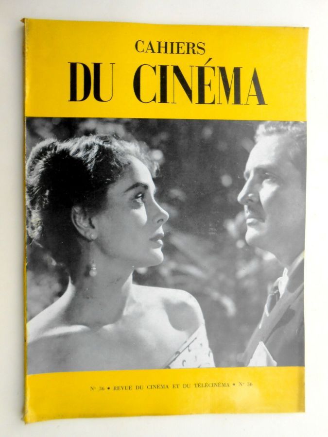 CAHIERS DU CINEMA magazine side cover Issue 36 June 1954