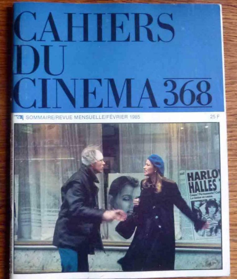 CAHIERS DU CINEMA magazine side cover Issue 368 February 1985