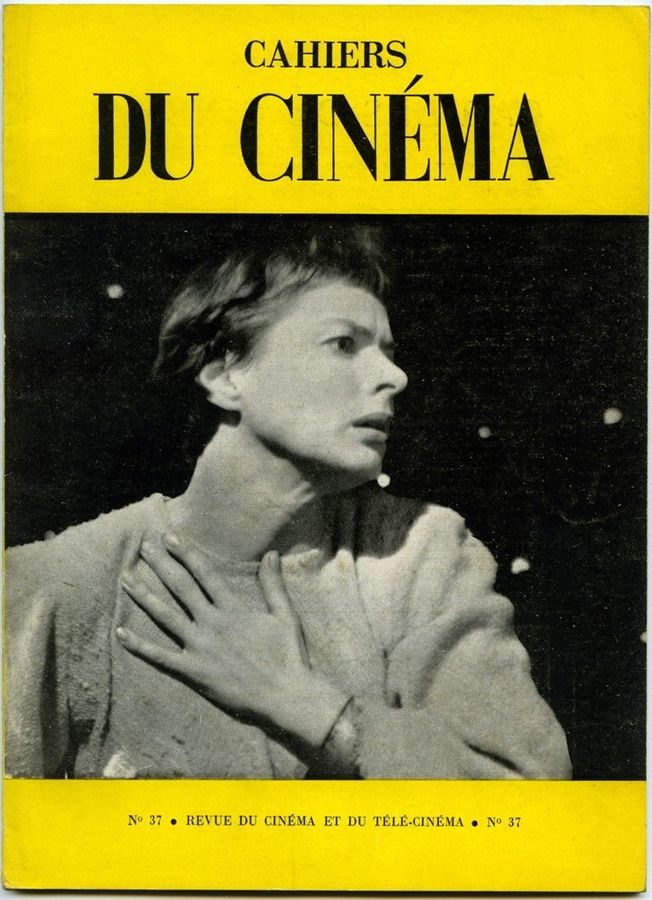 CAHIERS DU CINEMA magazine side cover Issue 37 July 1954