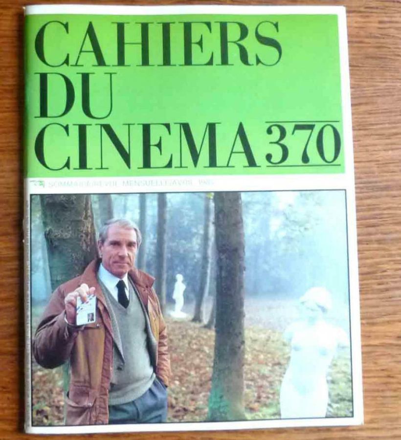 CAHIERS DU CINEMA magazine side cover Issue 370 April 1985