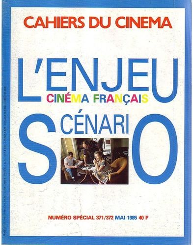 CAHIERS DU CINEMA magazine side cover Issue 371/372 May 1985
