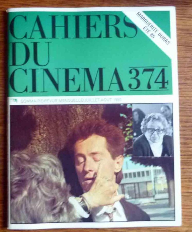 CAHIERS DU CINEMA magazine side cover Issue 374 July/August 1985