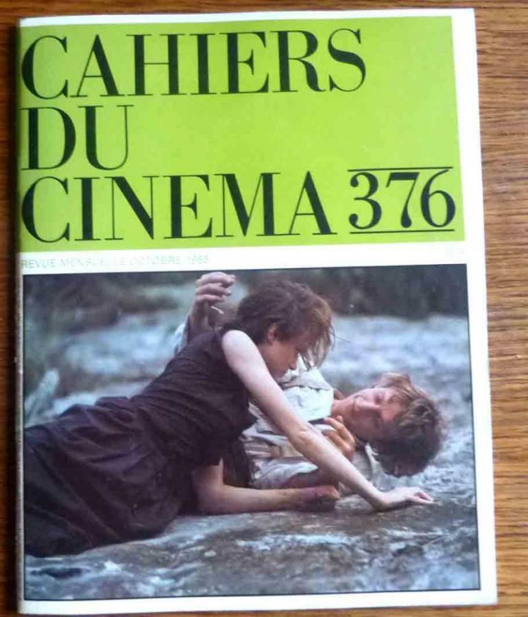 CAHIERS DU CINEMA magazine side cover Issue 376 October 1985